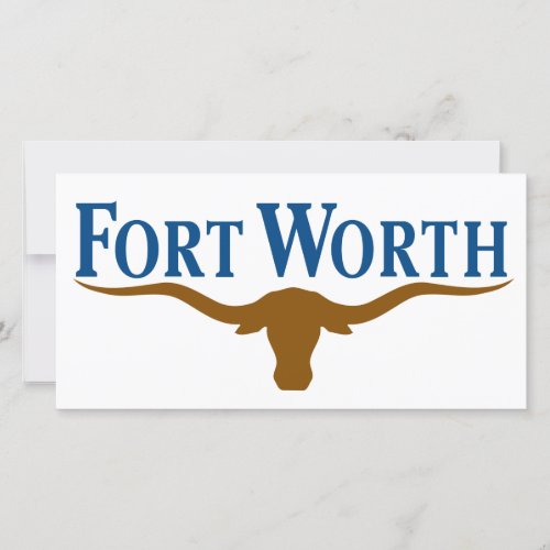 City Flag of Fort Worth Texas Card