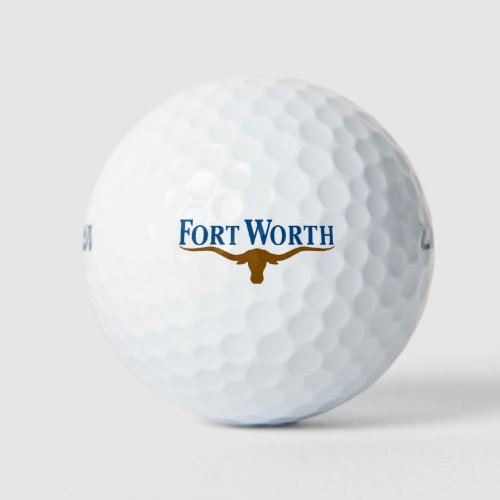 City Flag of Fort Worth Texas Golf Balls