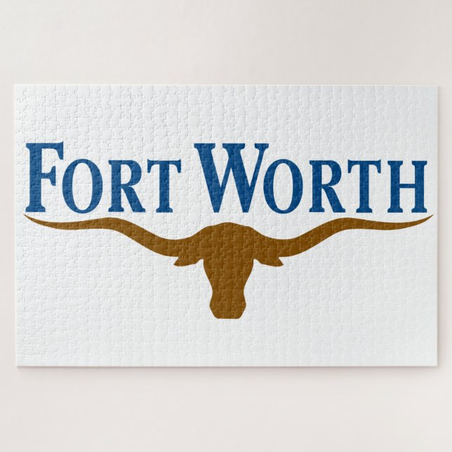 City Flag of Fort Worth (Texas) Jigsaw Puzzle (Horizontal)