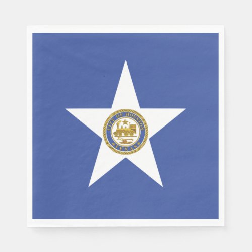 City Flag of Houston Texas Napkins