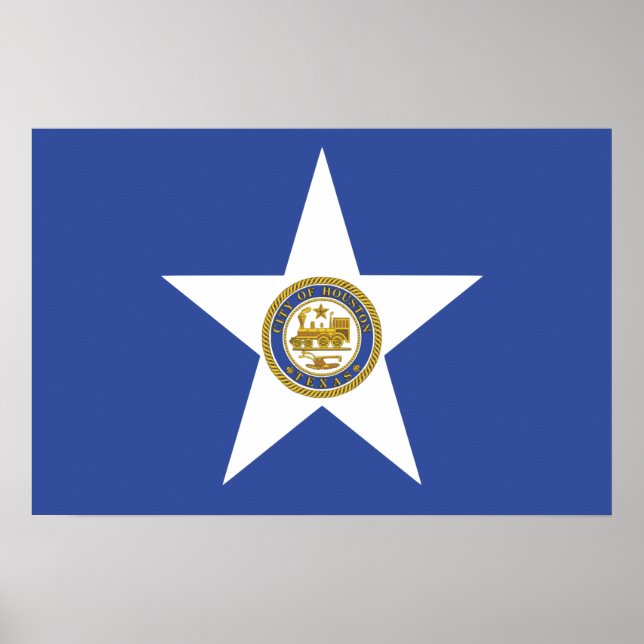 City Flag of Houston (Texas) Poster (Front)