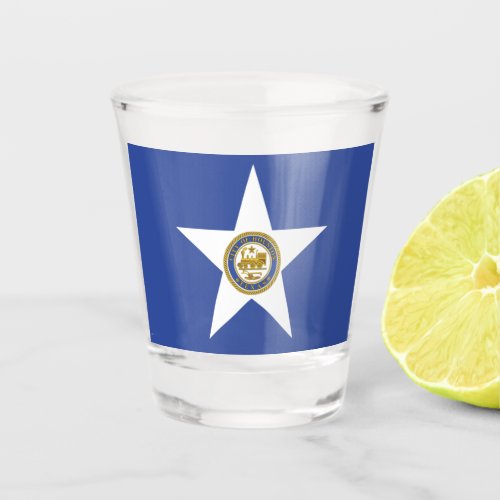 City Flag of Houston Texas Shot Glass