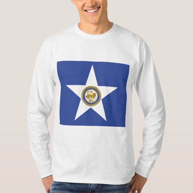 City Flag of Houston (Texas) T-Shirt (Front)