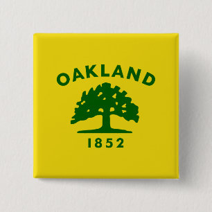 City Flag of Oakland (California) Button