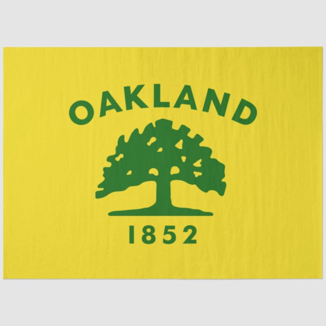 City Flag of Oakland (California) Tissue Paper (Front)