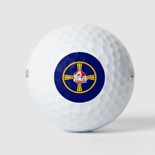 City Flag of Omaha (Nebraska) Golf Balls (Front)
