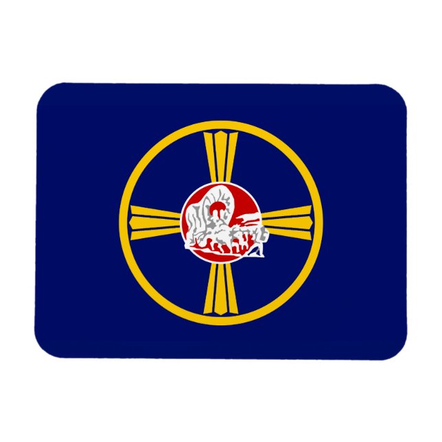City Flag of Omaha (Nebraska) Magnet (Horizontal)