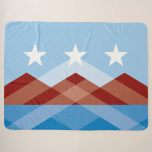 City Flag of Peoria (Arizona) Sherpa Blanket