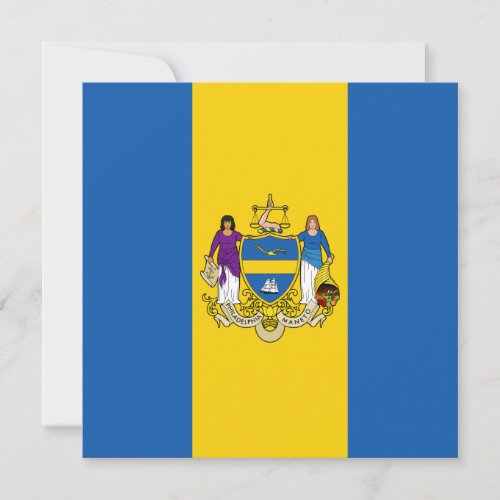 City Flag of Philadelphia Pennsylvania Card