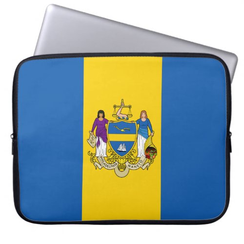 City Flag of Philadelphia Pennsylvania Laptop Sleeve
