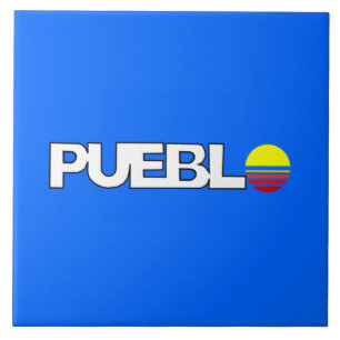 City Flag of Pueblo (Colorado) Ceramic Tile