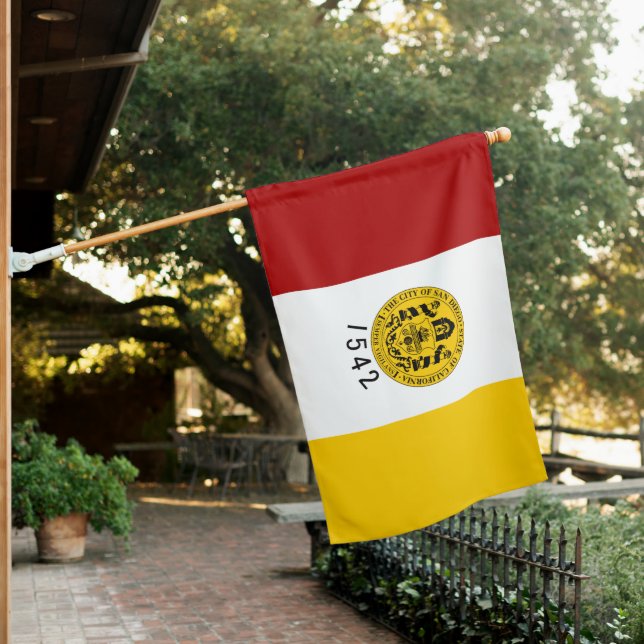 City Flag of San Diego (California, USA) (In SItu)