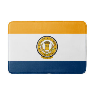 City Flag of San José (California) Bath Mat