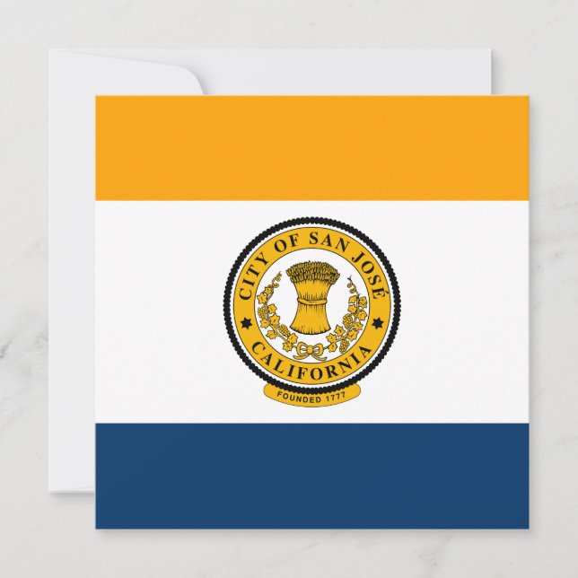 City Flag of San José (California) Card (Front)