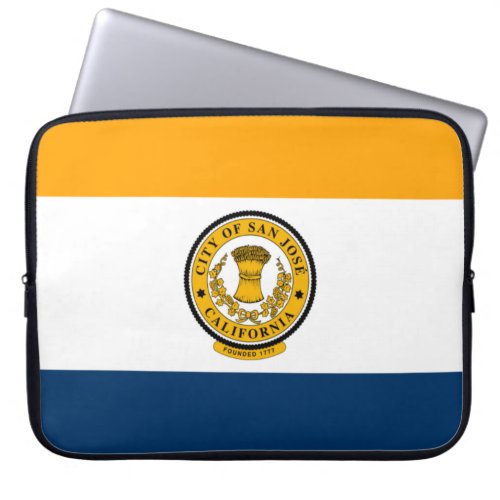 City Flag of San Jos California Laptop Sleeve