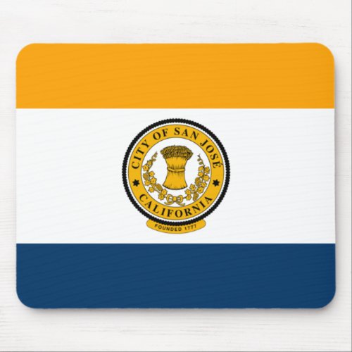 City Flag of San Jos California Mouse Pad