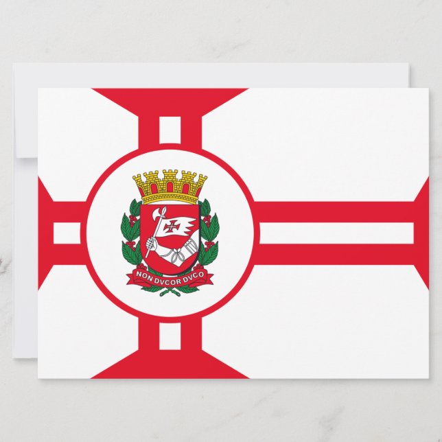 City Flag of São Paulo Card (Front)