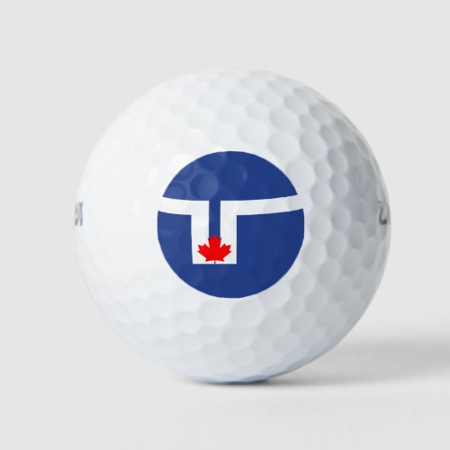 City Flag of Toronto Canada Golf Balls