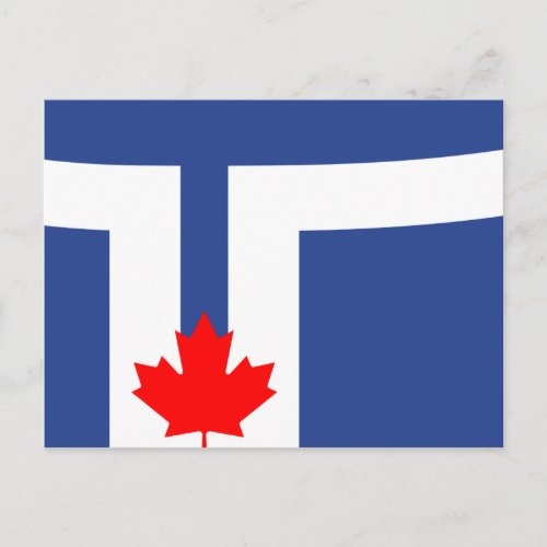 City Flag of Toronto Canada Postcard