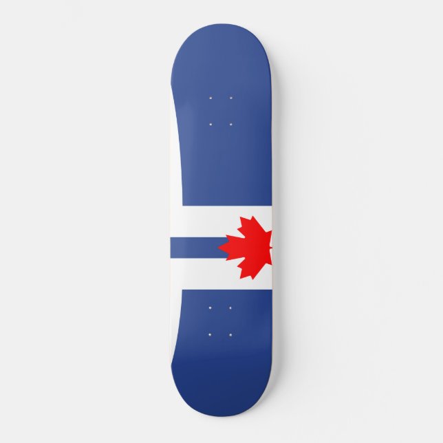 City Flag of Toronto (Canada) Skateboard (Front)