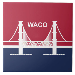 City Flag of Waco (Texas, USA) Ceramic Tile