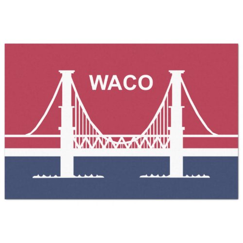 City Flag of Waco Texas USA Tissue Paper