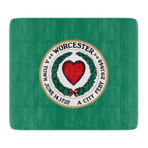 City Flag of Worcester Massachusetts Cutting Board