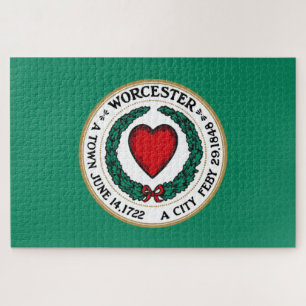 City Flag of Worcester (Massachusetts) Jigsaw Puzzle
