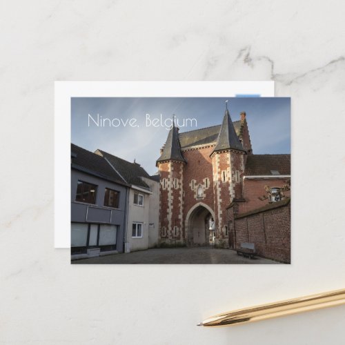 City gatehouse Ninove Belgium Postcard