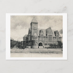 City Hall, Amherst, Massachusetts Vintage Postcard
