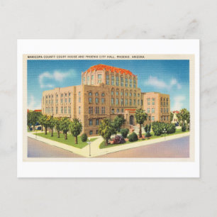 City Hall and Court House in Phoenix, Arizona Postcard