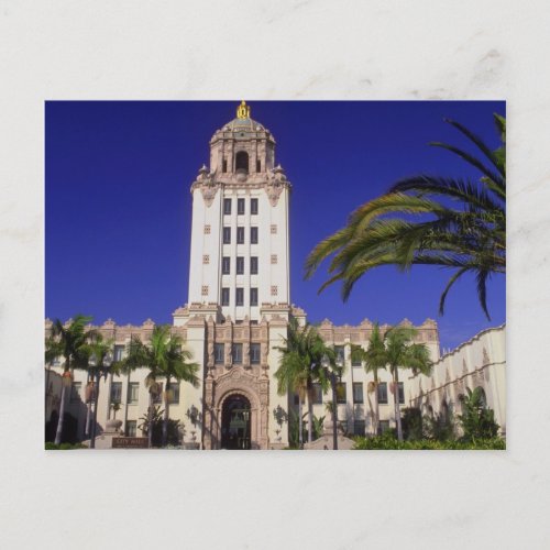 City Hall Beverly Hills California USA Postcard