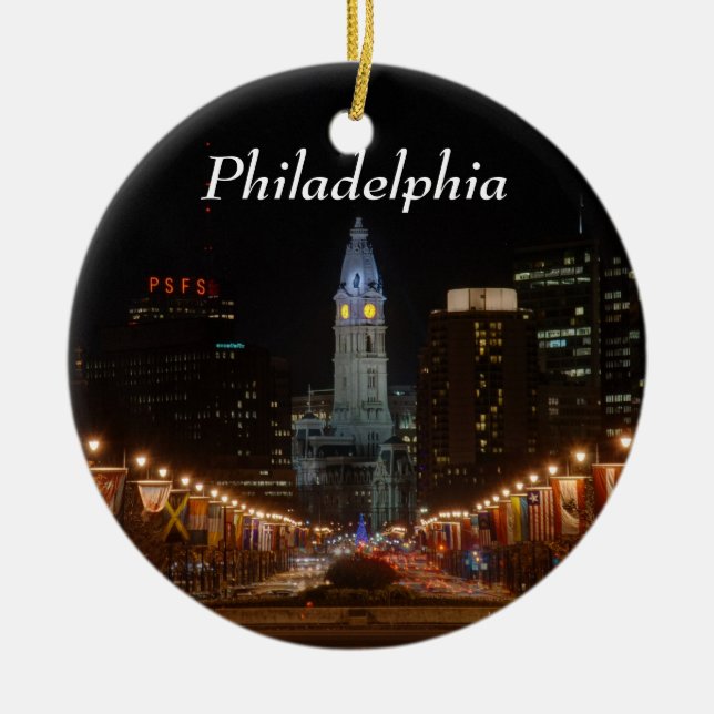 City Hall Ceramic Ornament (Front)