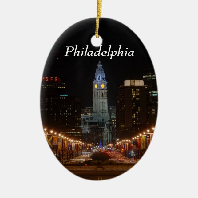 City Hall Ceramic Ornament (Front)