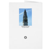City Hall Clock Tower, Cardiff Cards (Back)