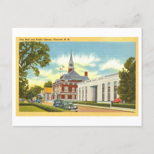 City Hall in Concord, New Hampshire, Vintage Postcard