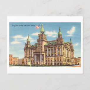 City Hall in Jersey City, New Jersey, Vintage Postcard