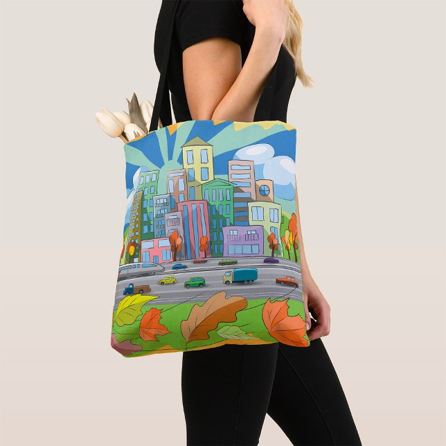 City In Autumn Tote Bag (Creator Uploaded)