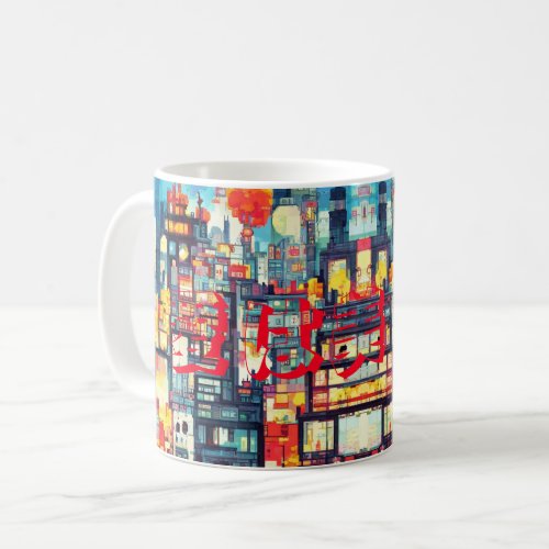City in glimpse coffee mug