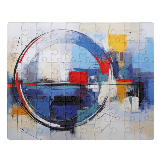 City in Pastel Tones - Quebra-cabeça Jigsaw Puzzle (Puzzle Horizontal)