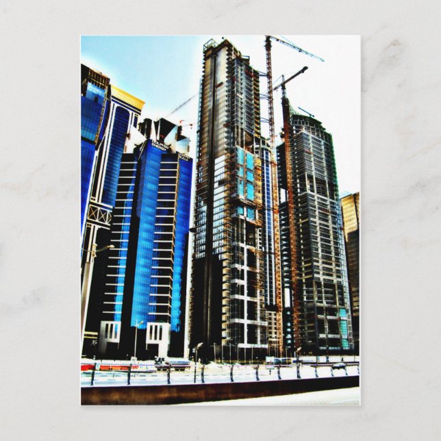 City in progress no4 postcard (Front)