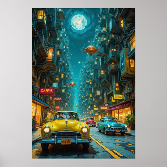 City in the future poster (Front)