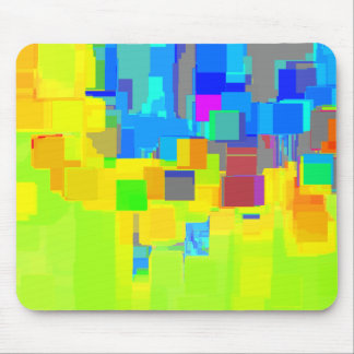 "City in the Sky"  Geometric Art Mouse Pad