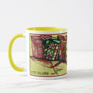 CITY ISLAND red Mug