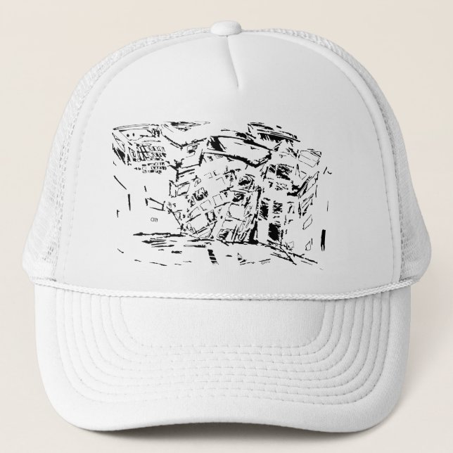 CITY ISLAND SVG TRUCKER HAT (Front)