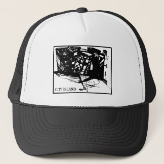 CITY ISLAND SVG TRUCKER HAT