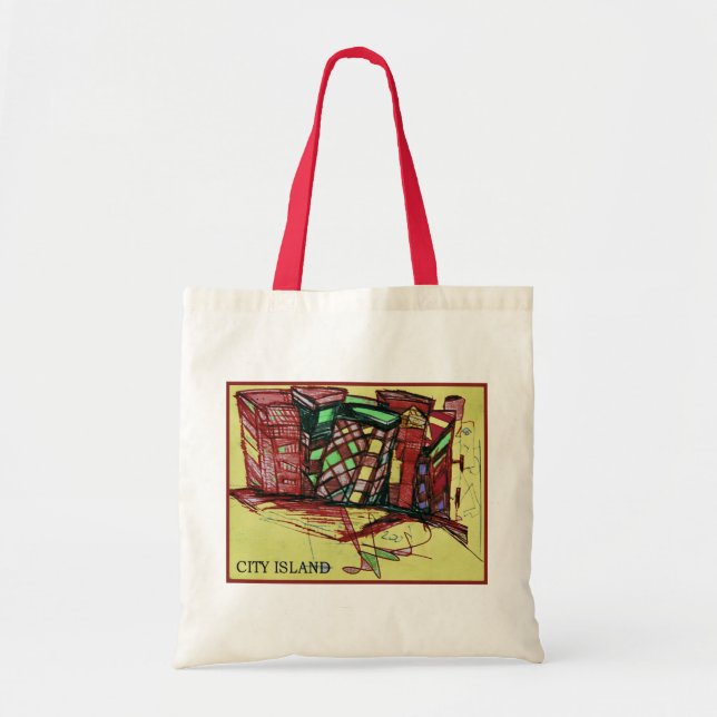 CITY ISLAND TOTE BAG (Front)