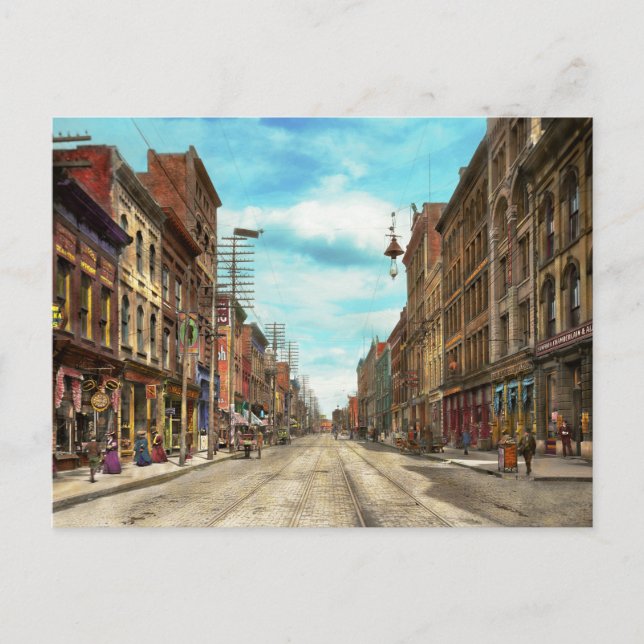 City - Knoxville TN - Gay Street 1903 Postcard (Front)