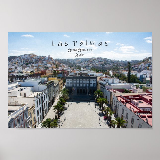 City Las Palmas in Spain Poster (Front)