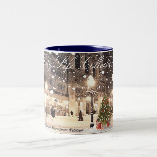 City Life Collection #4, 11 oz Two-Tone Mug (Center)